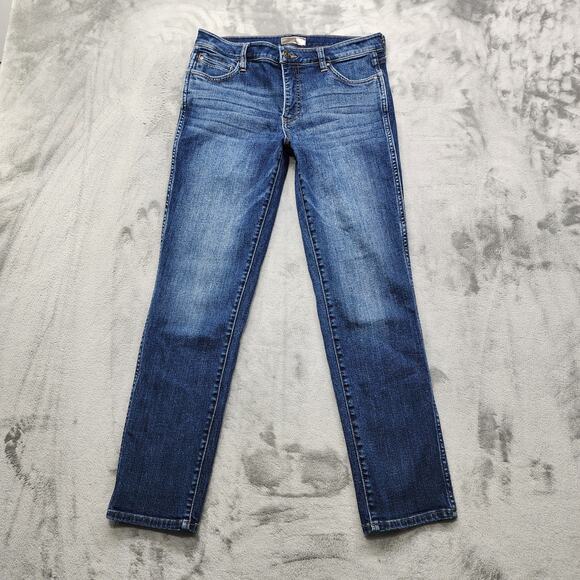 Kut Jeans Womens 4 Blue Catherine Fab Ab Boyfriend High Rise Stretch Denim - Picture 1 of 15